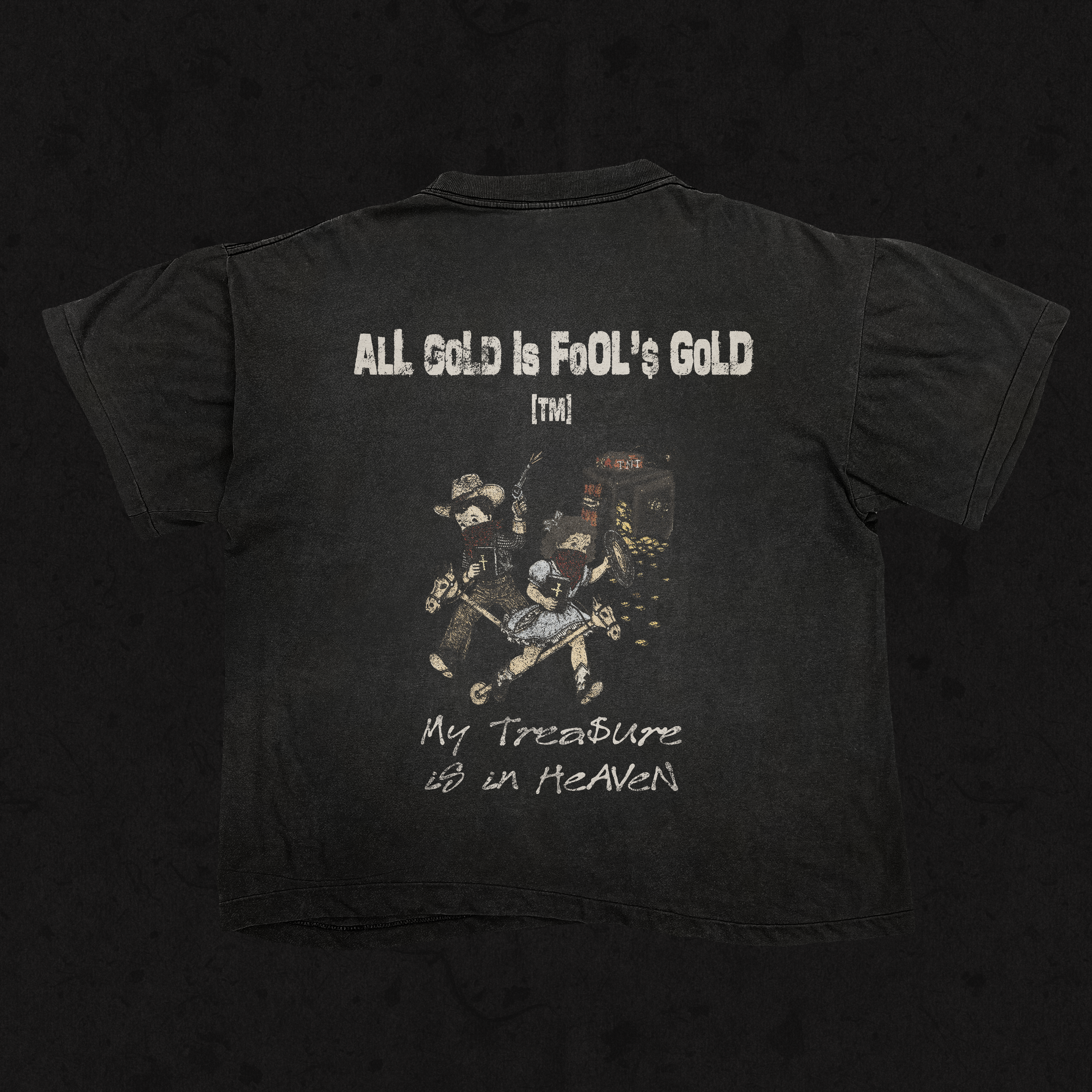 Boxy Cropped 2.0 | Fools Gold | Faded Black