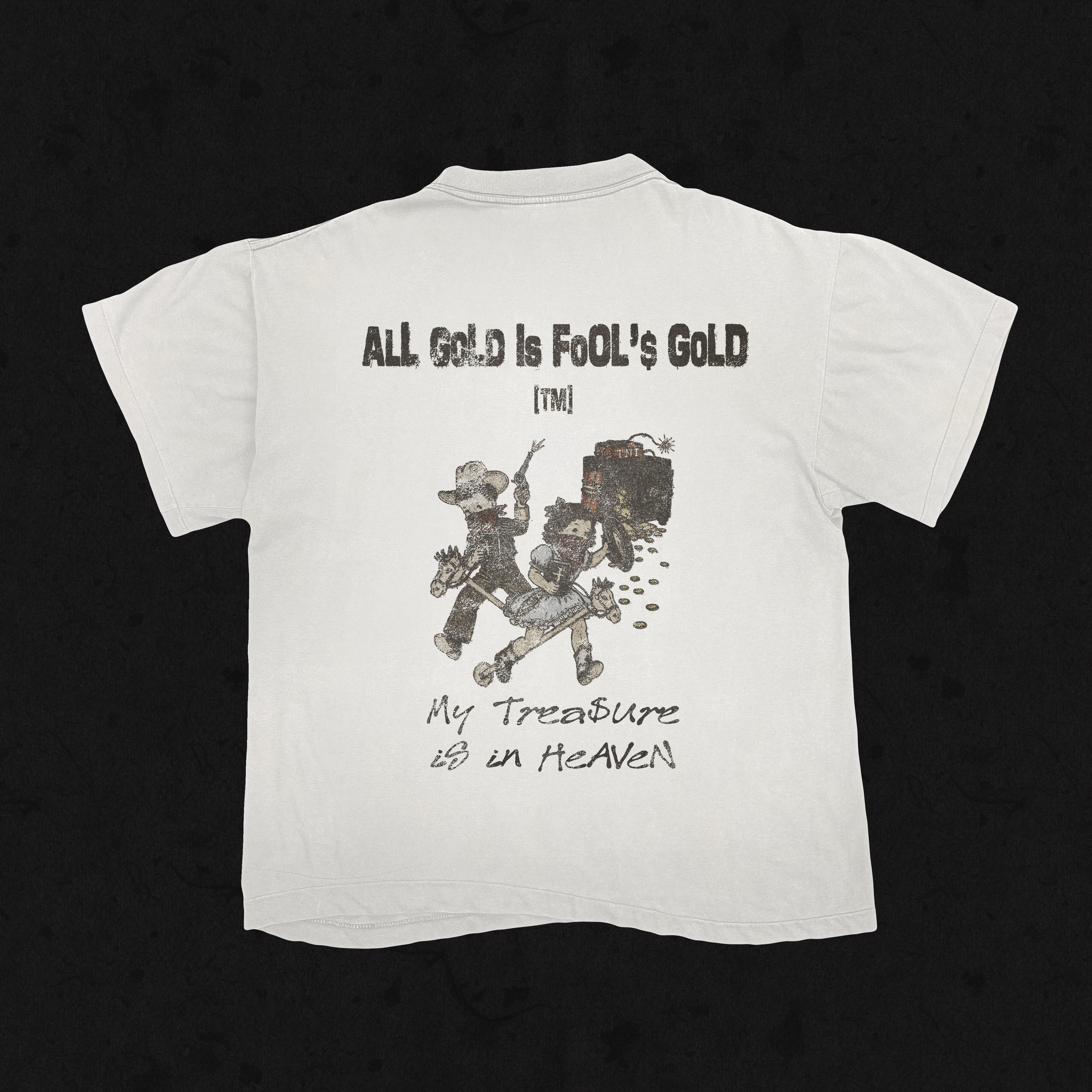 Retro Wash Loose Fit | All Gold is Fool's Gold | Retro Wash White