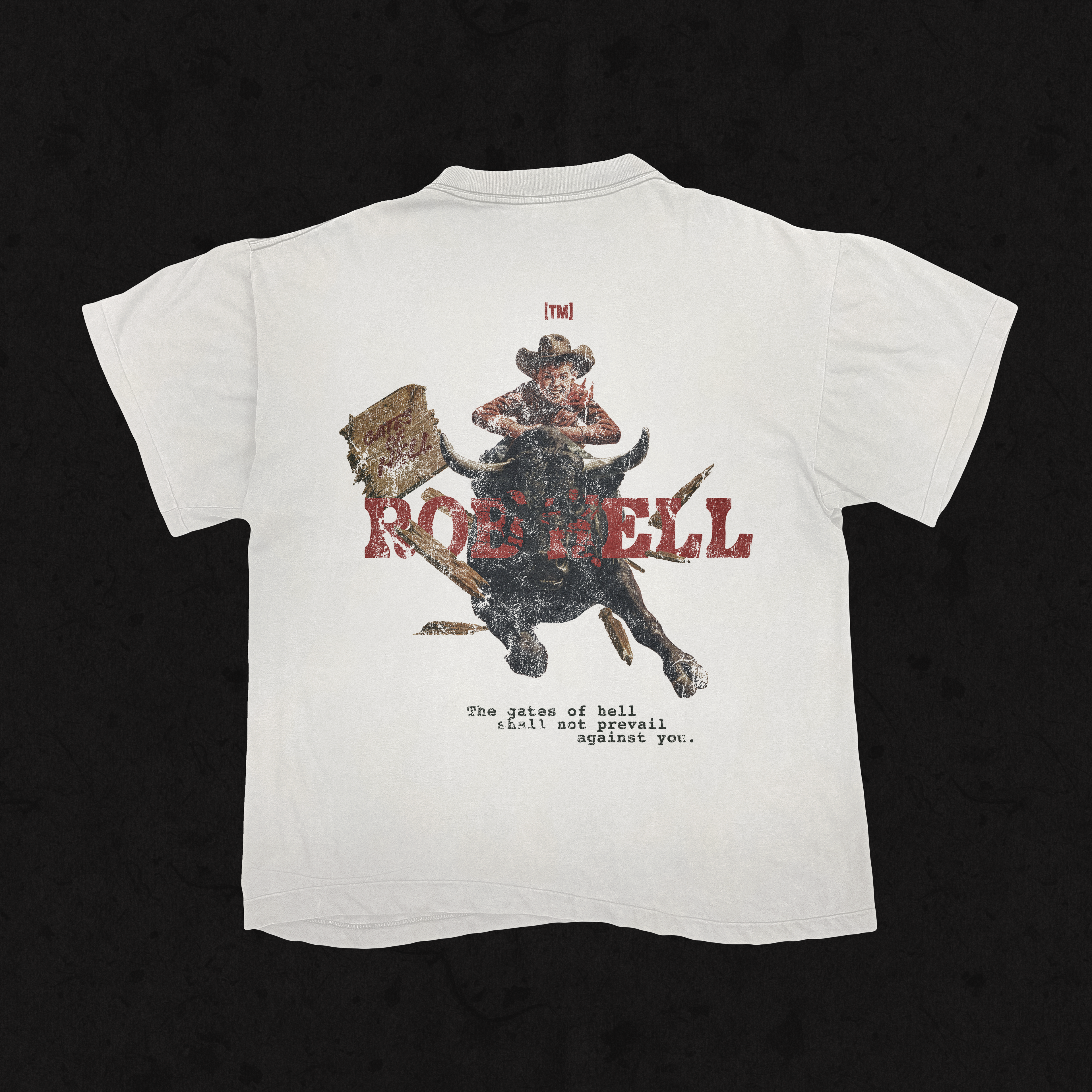 Retro Wash Loose Fit | The Gates of Hell Will Not Prevail | Retro Wash White