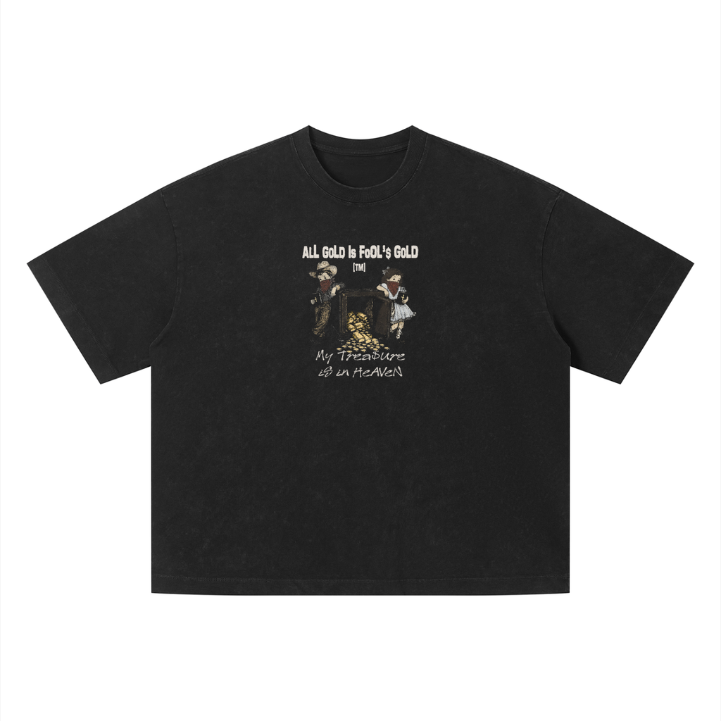 Boxy Cropped 2.0 | Fools Gold | Faded Black