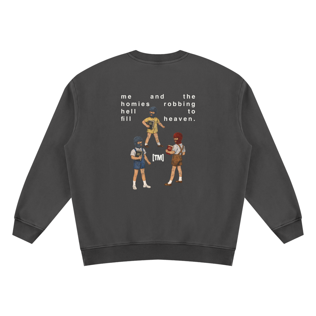 OG Robbing Hell To Fill Heaven sweatshirt, retro black, photo 4
