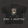 Boxy Cropped 2.0 | Rules of Engagement | Retro Wash Black