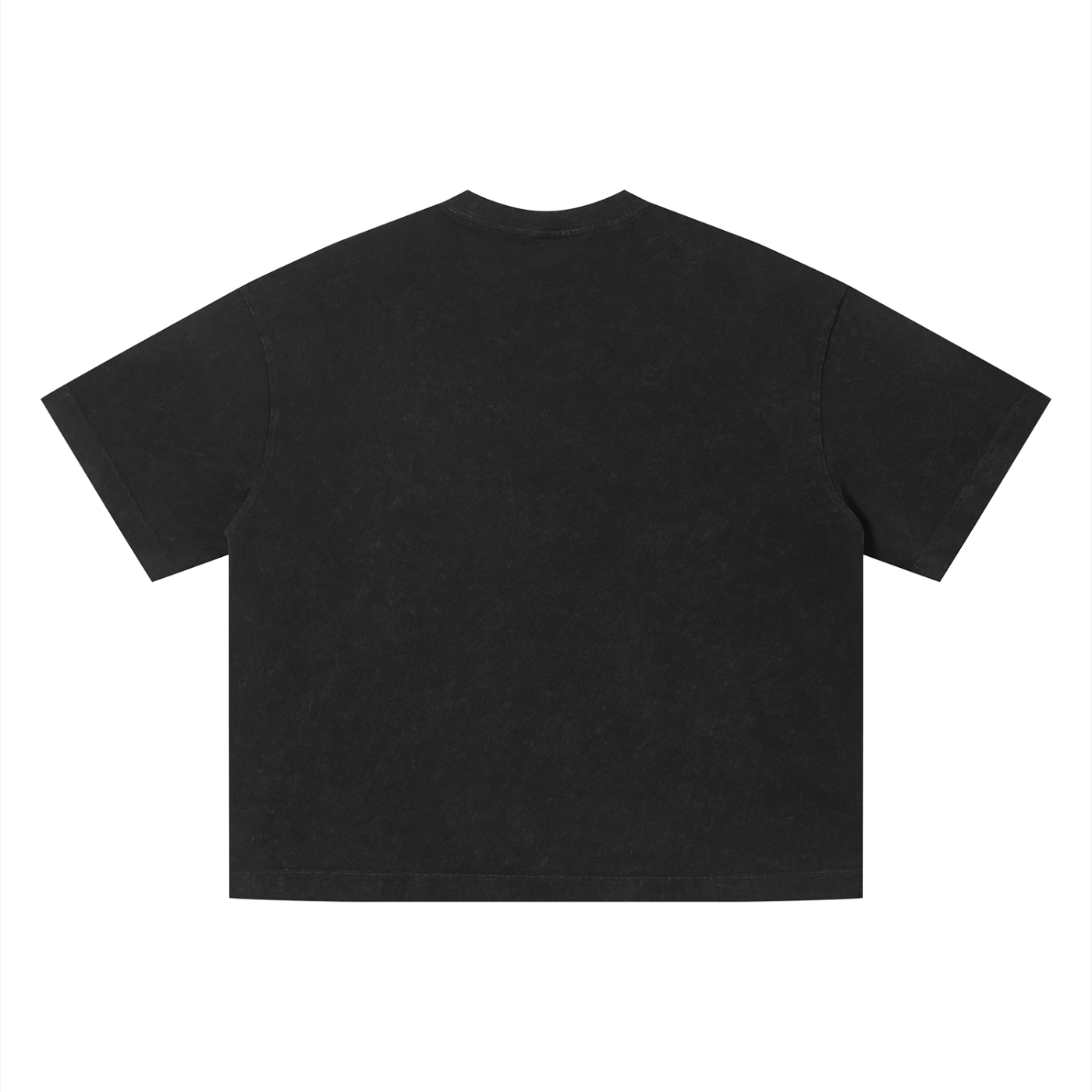 NO BACK Boxy Cropped 2.0 | Rules of Engagement | Retro Wash Black