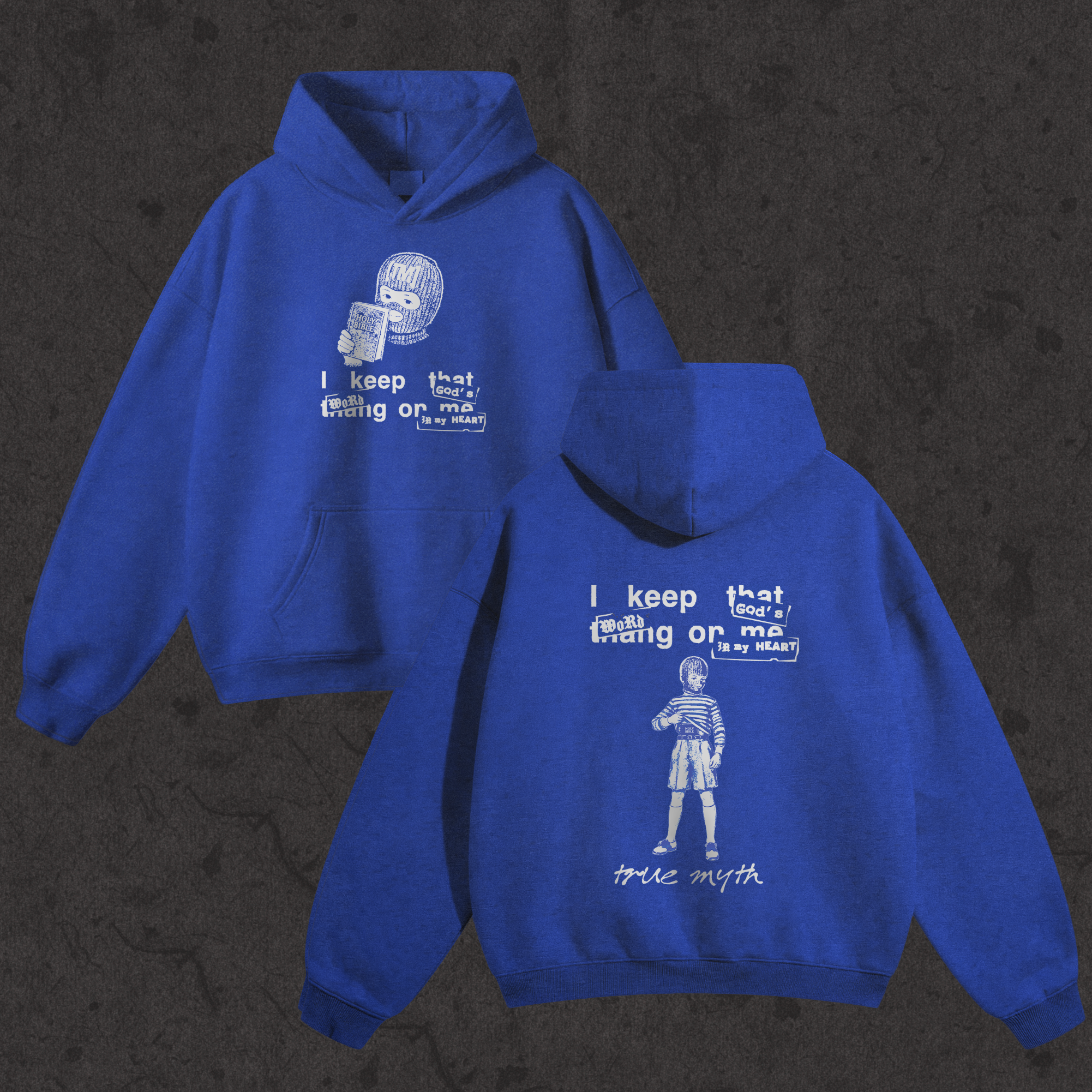Oversized Plush Hoodie | RGB Concealed Carry Hoodie | Electric Blue