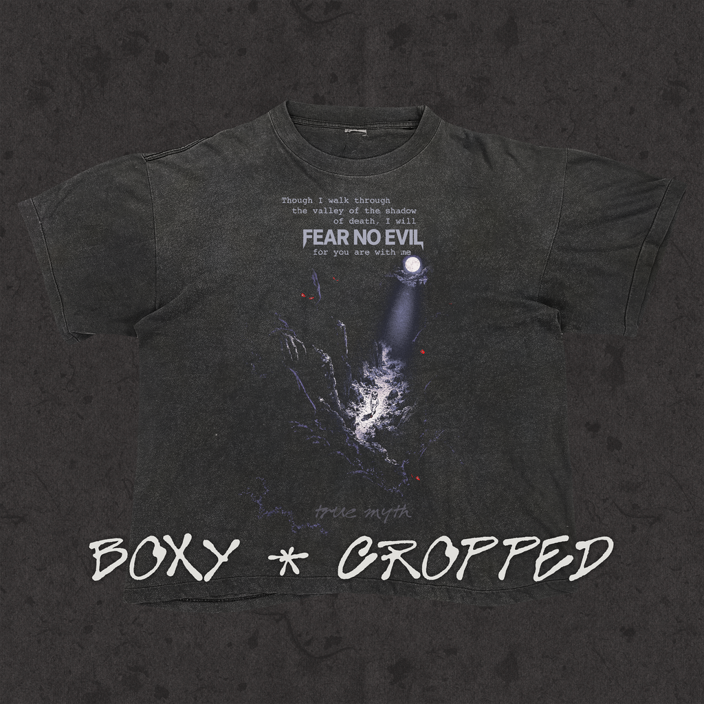 Boxy 3.0 | Through The Valley-Fear No Evil | Retro Wash Black