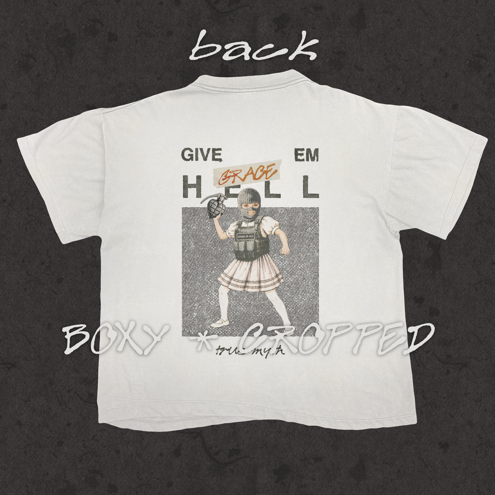 Boxy Cropped 1.0 | Give Them Grace | White