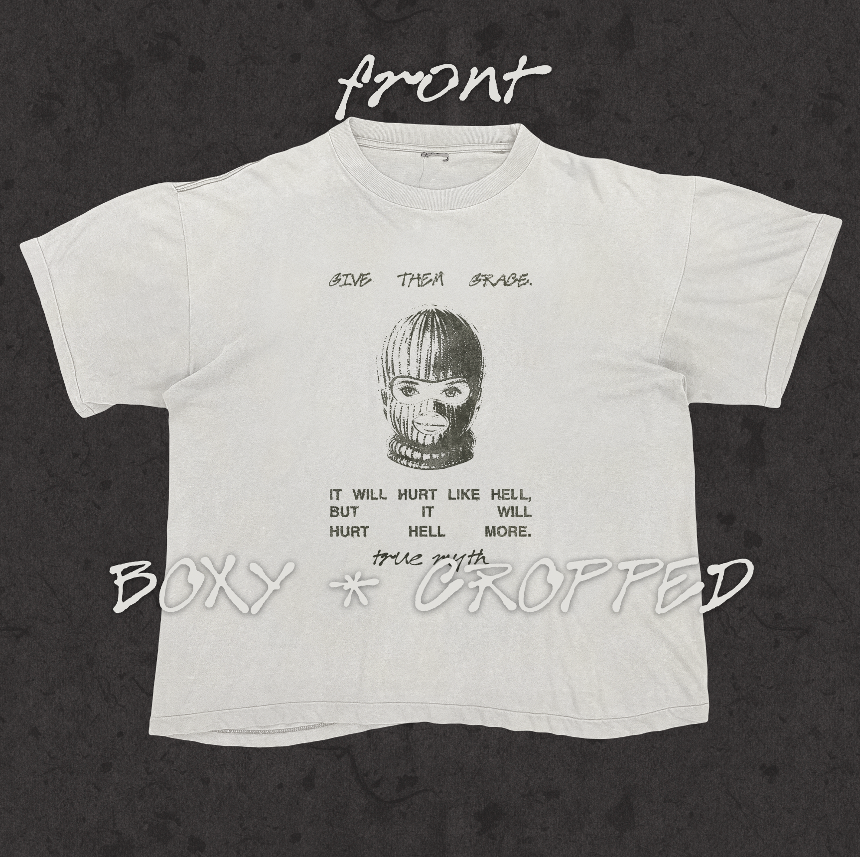 Boxy Cropped 1.0 | Give Them Grace | White