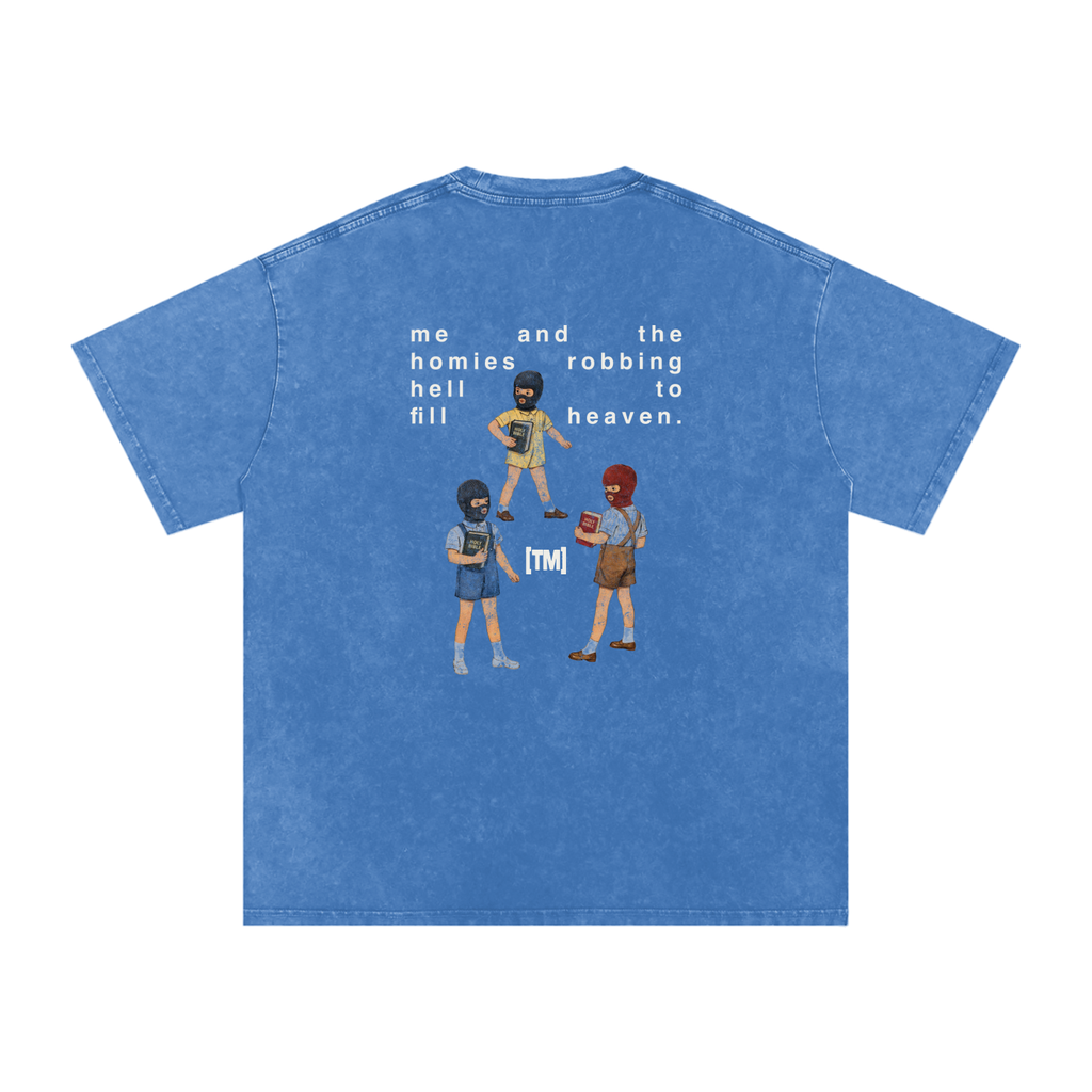 Faded Wash Loose Fit Tee | RGB Robbing Hell | Various Colors