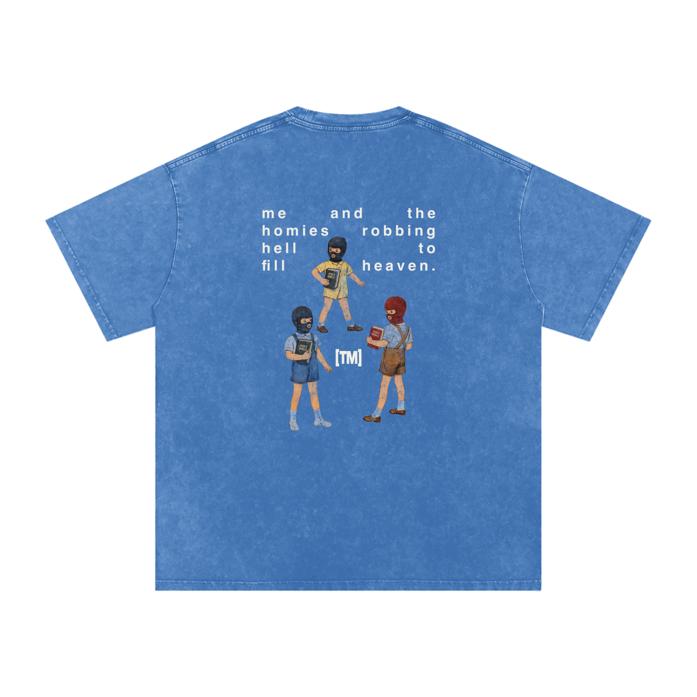 Faded Wash Loose Fit Tee | RGB Robbing Hell | Various Colors