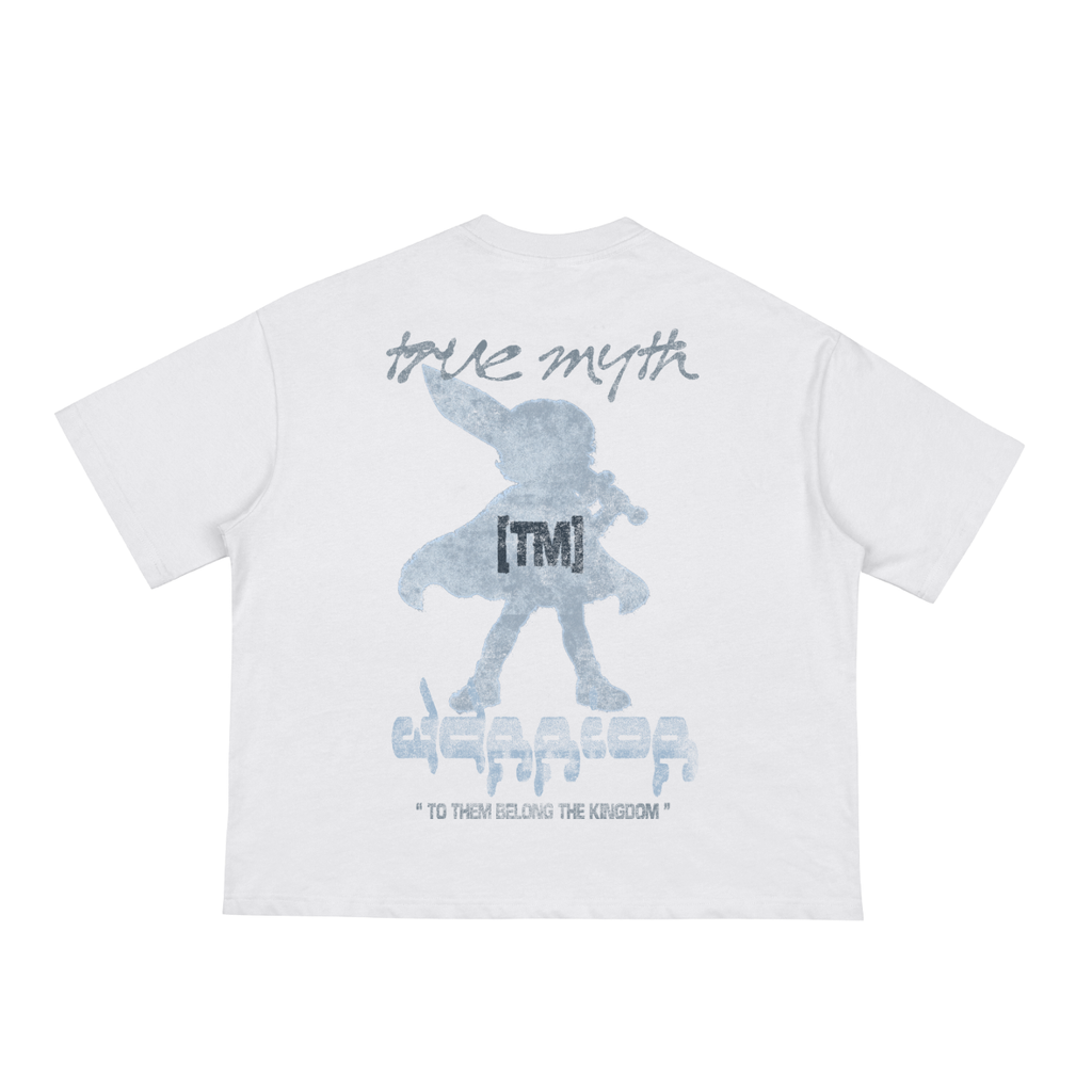 Boxy Cropped Tee (White) | Warrior Girl