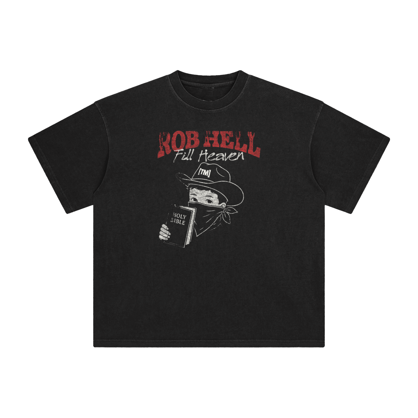 Retro Wash Loose Fit | The Gates of Hell Will Not Prevail | Retro Wash Black