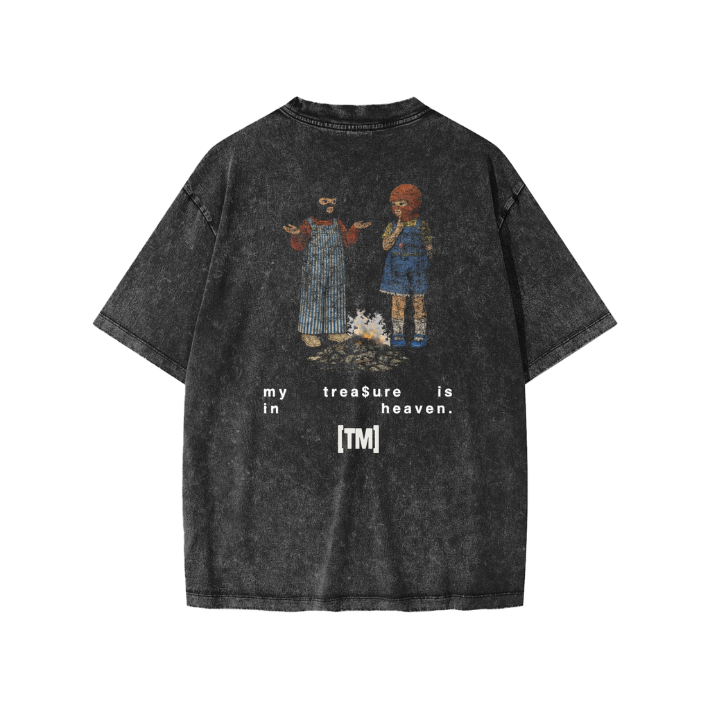 My Treasure Is In Heaven kids tee, black, photo 4