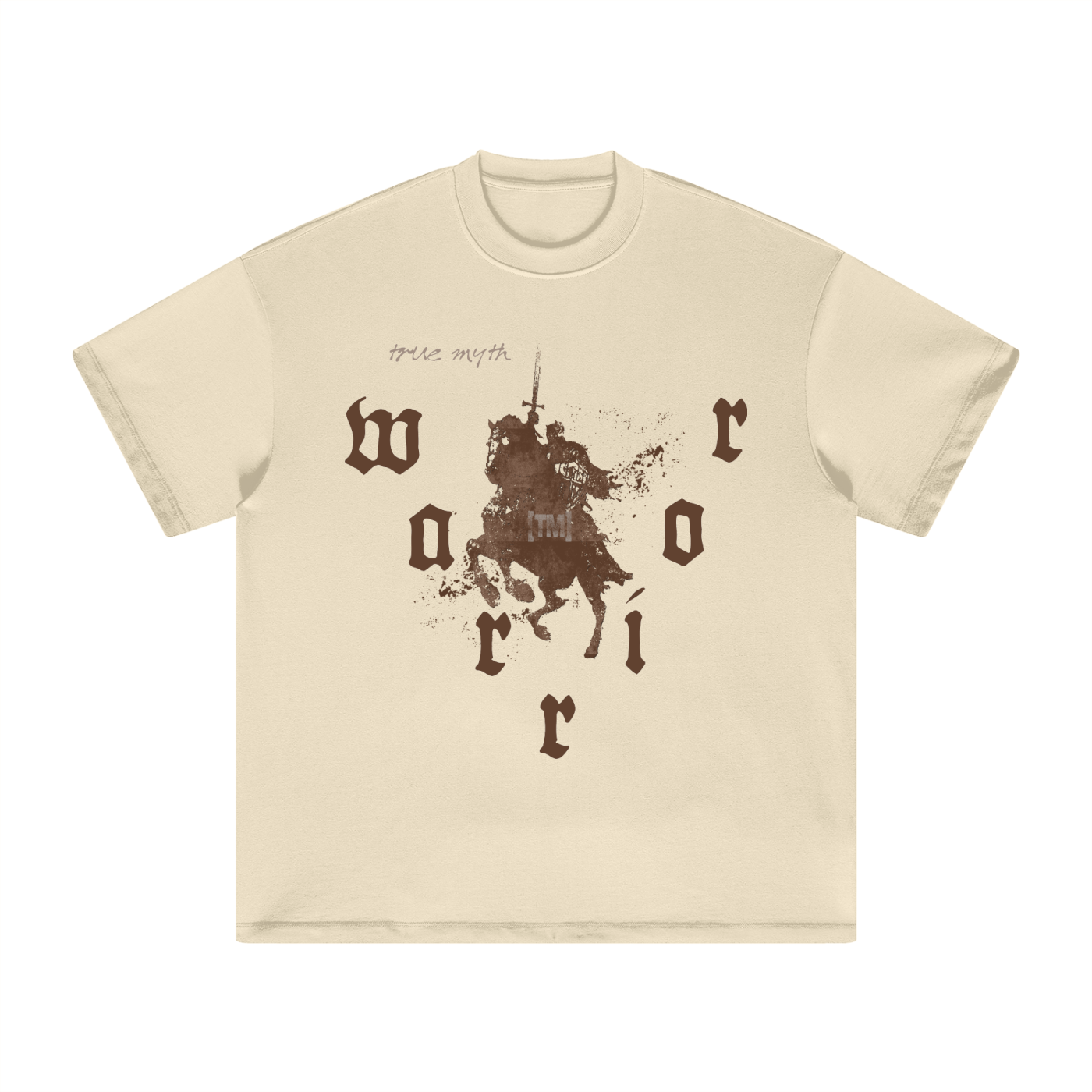 True Heavyweight T-Shirt (Cream)| Warrior V | War Not Against Flesh And Blood