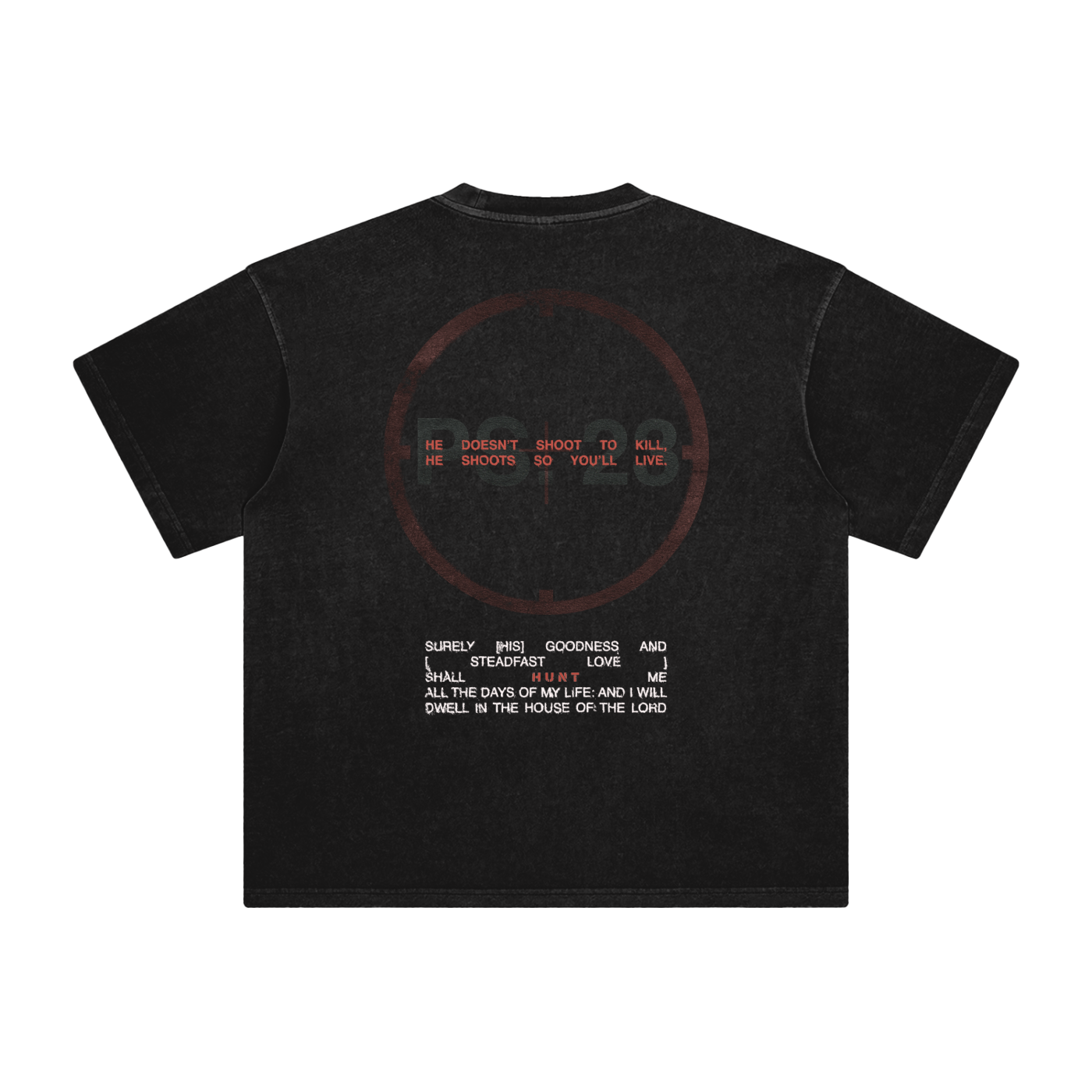 Retro Wash Loose Fit | Ps.23 The Hunt | Retro Wash Black