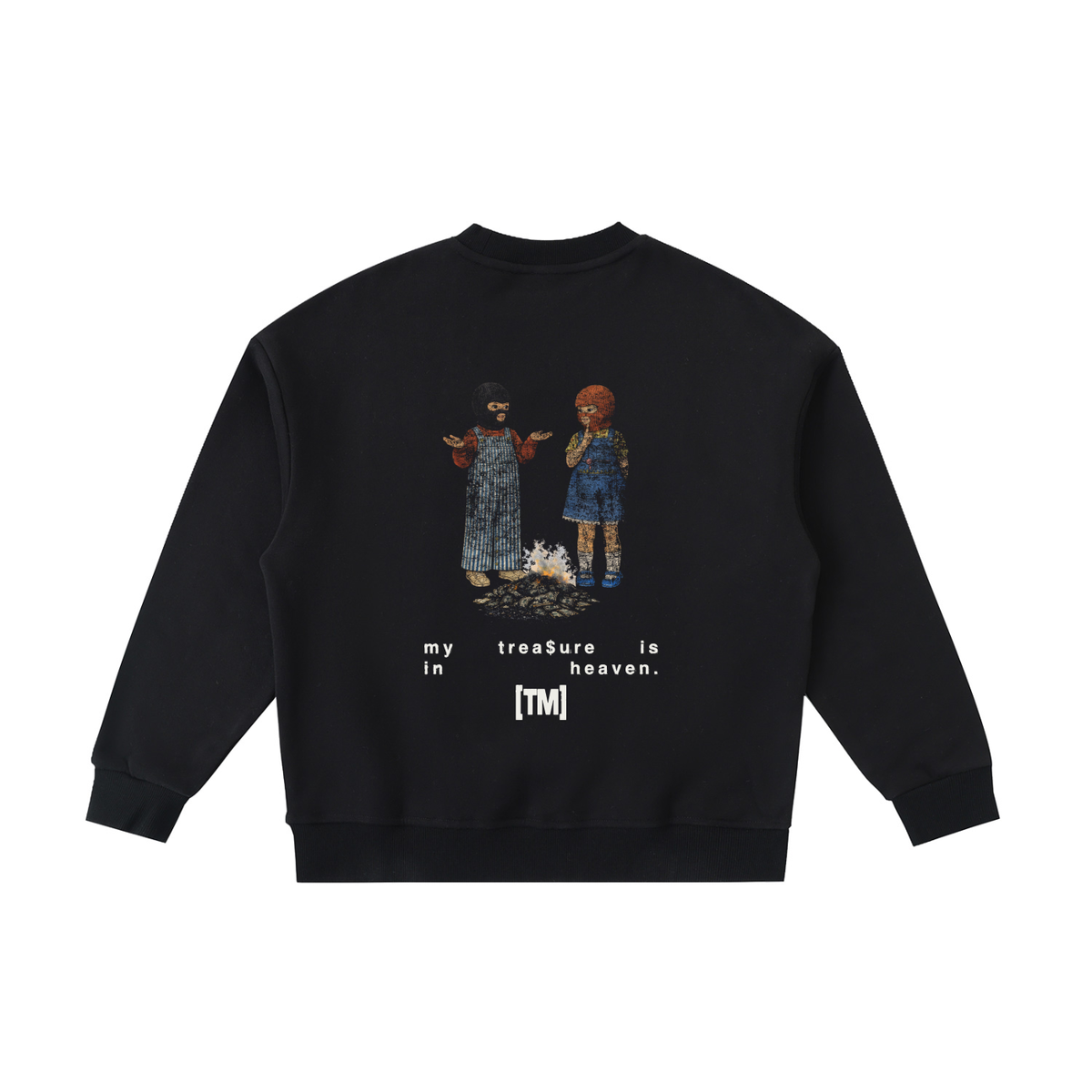 My Treasure Is In Heaven kids sweatshirt, black, photo 4
