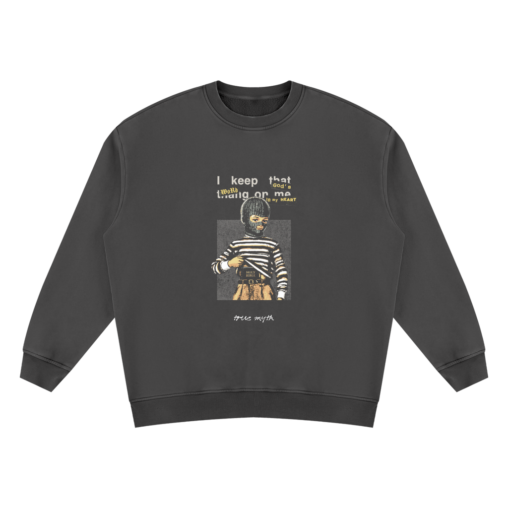 Concealed Carry sweatshirt, retro black, photo 3