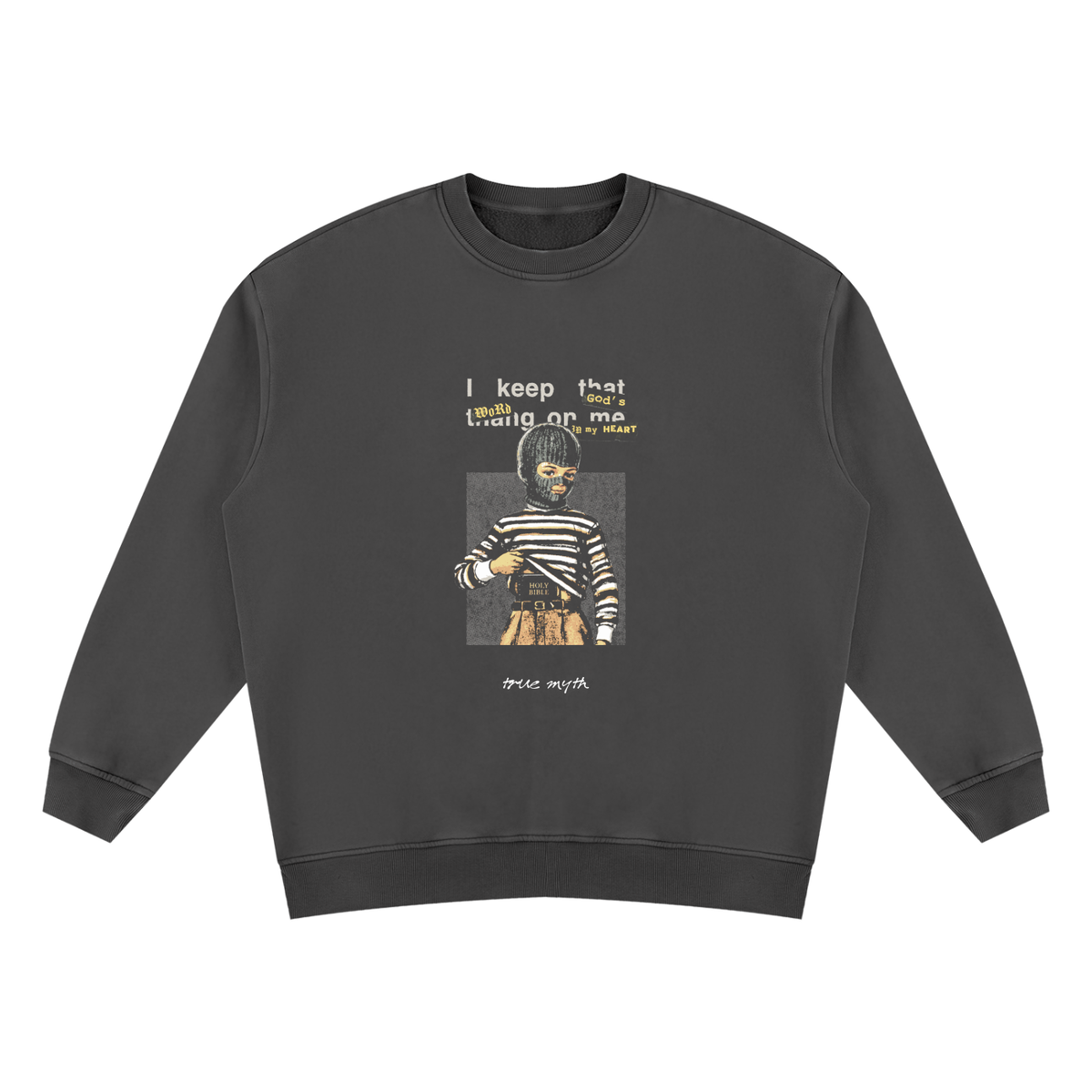 Concealed Carry sweatshirt, retro black, photo 3