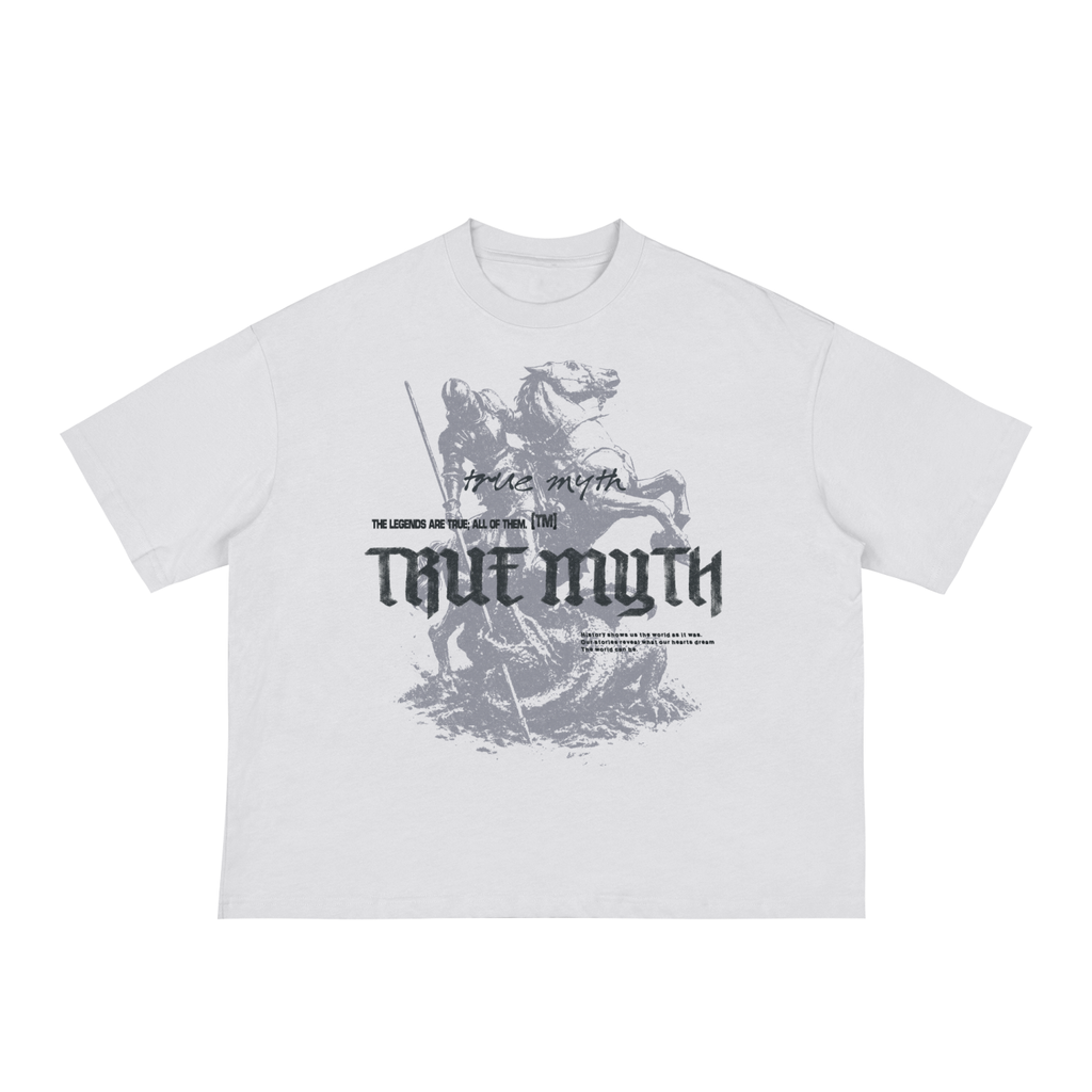 Boxy Cropped Tee (White) | St. George and the Dragon