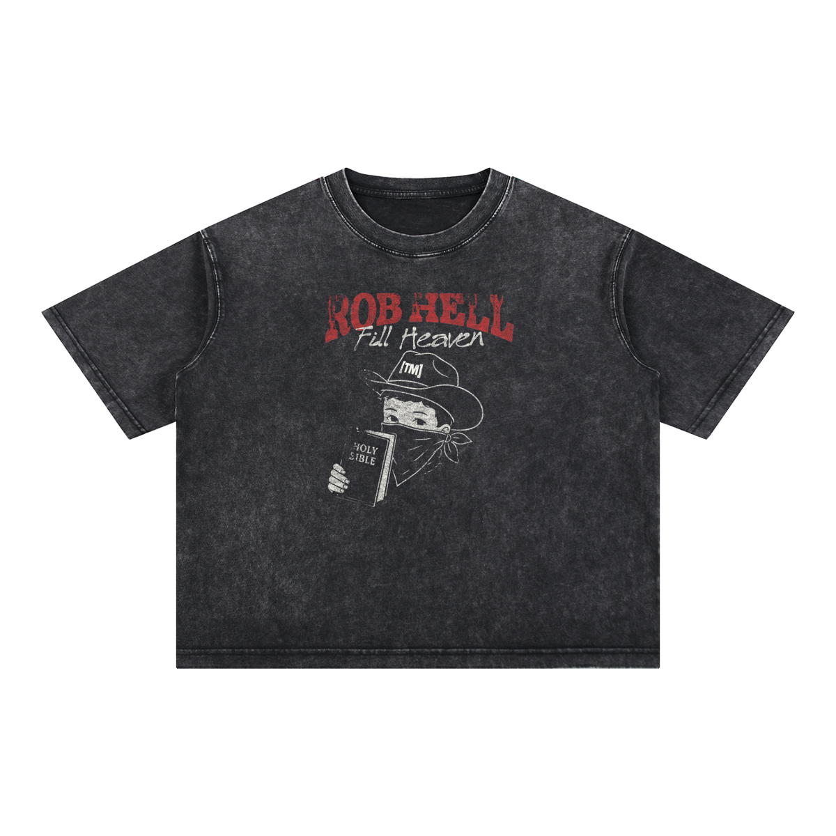 Boxy Cropped 3.0 | The Gates Of Hell Will Not Prevail | Stone Wash Black