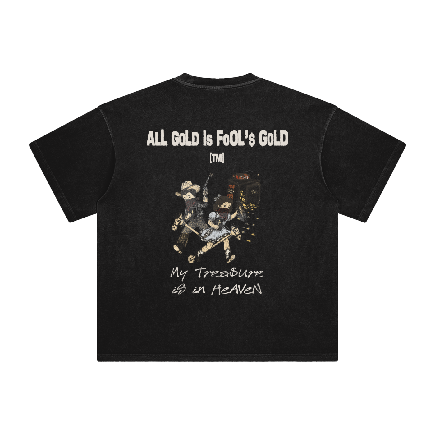 Retro Wash Loose Fit | All Gold is Fool's Gold | Retro Wash Black