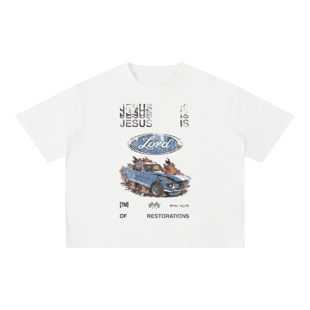 Mineral Wash Boxy Cotton T-Shirt