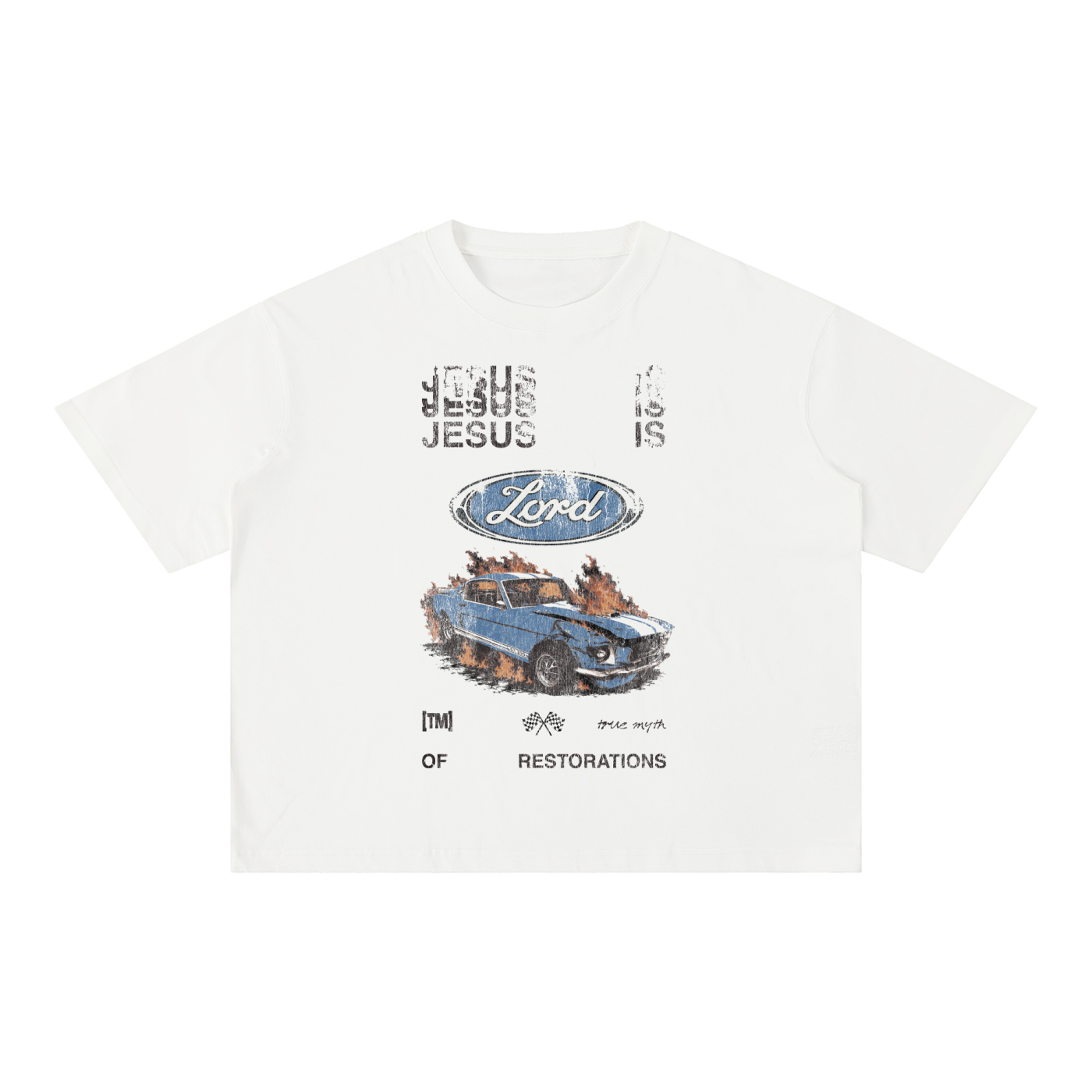 Mineral Wash Boxy Cotton T-Shirt