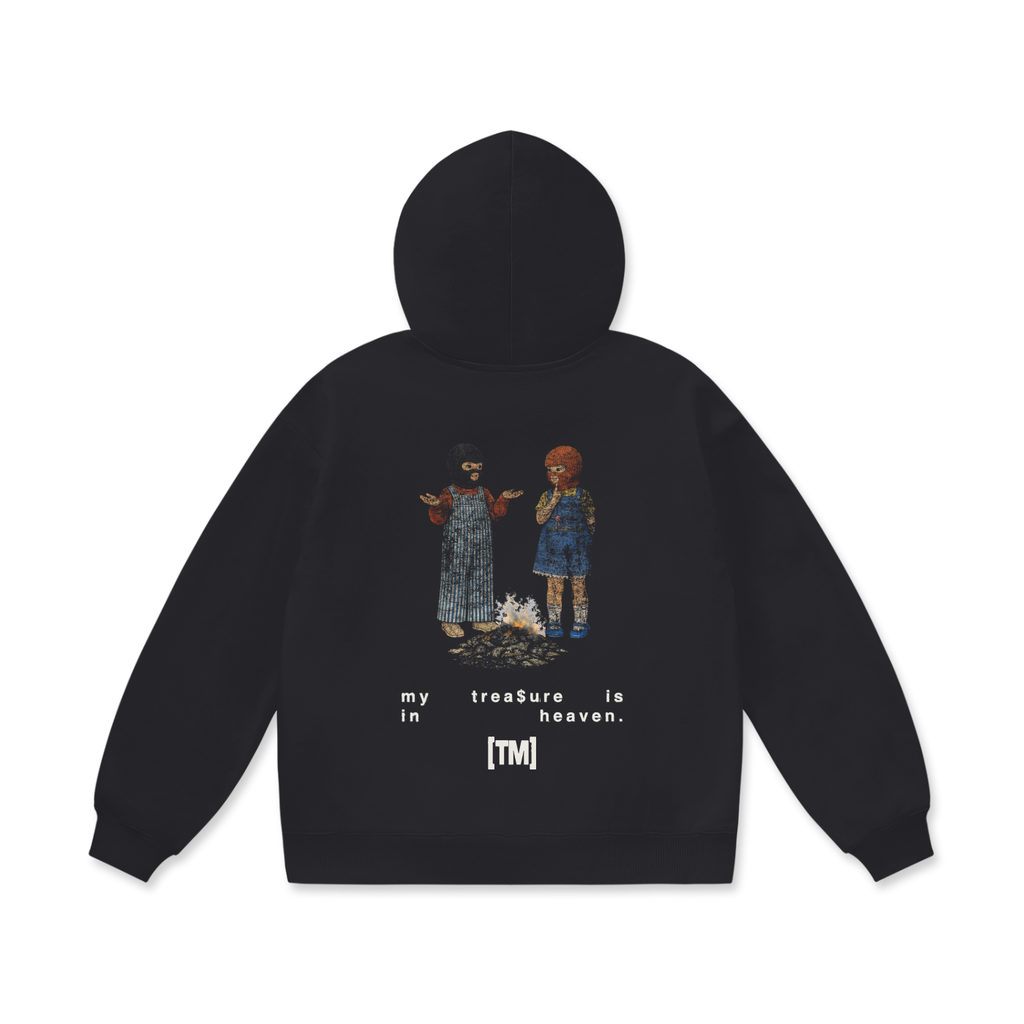 My Treasure Is In Heaven 2XL & up hoodie, black, photo 5