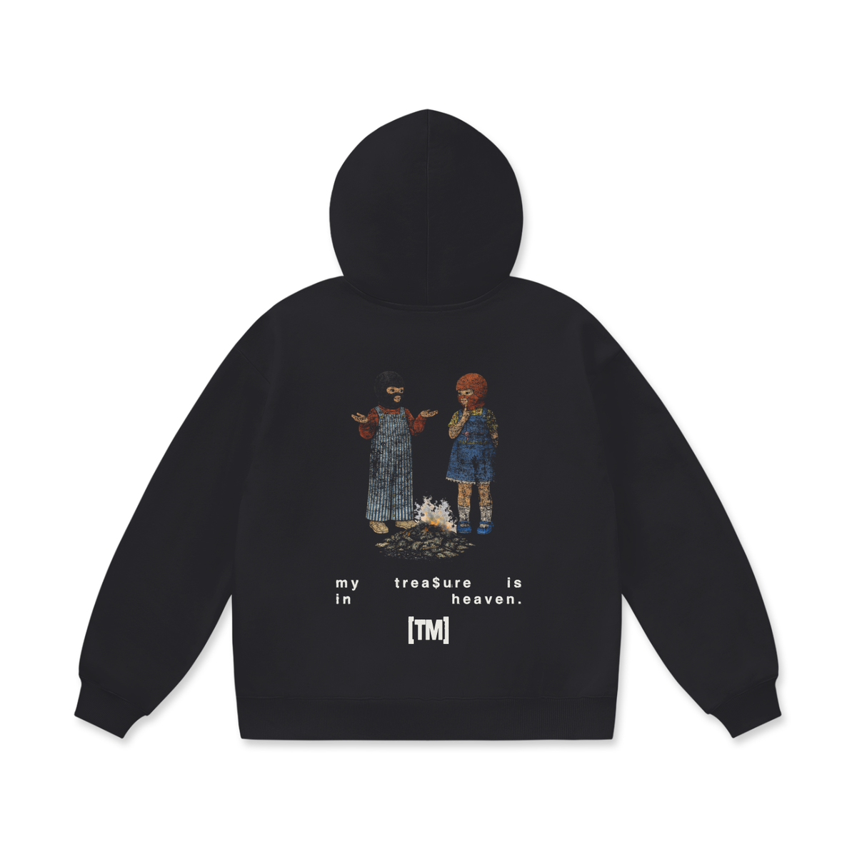 My Treasure Is In Heaven 2XL & up hoodie, black, photo 5