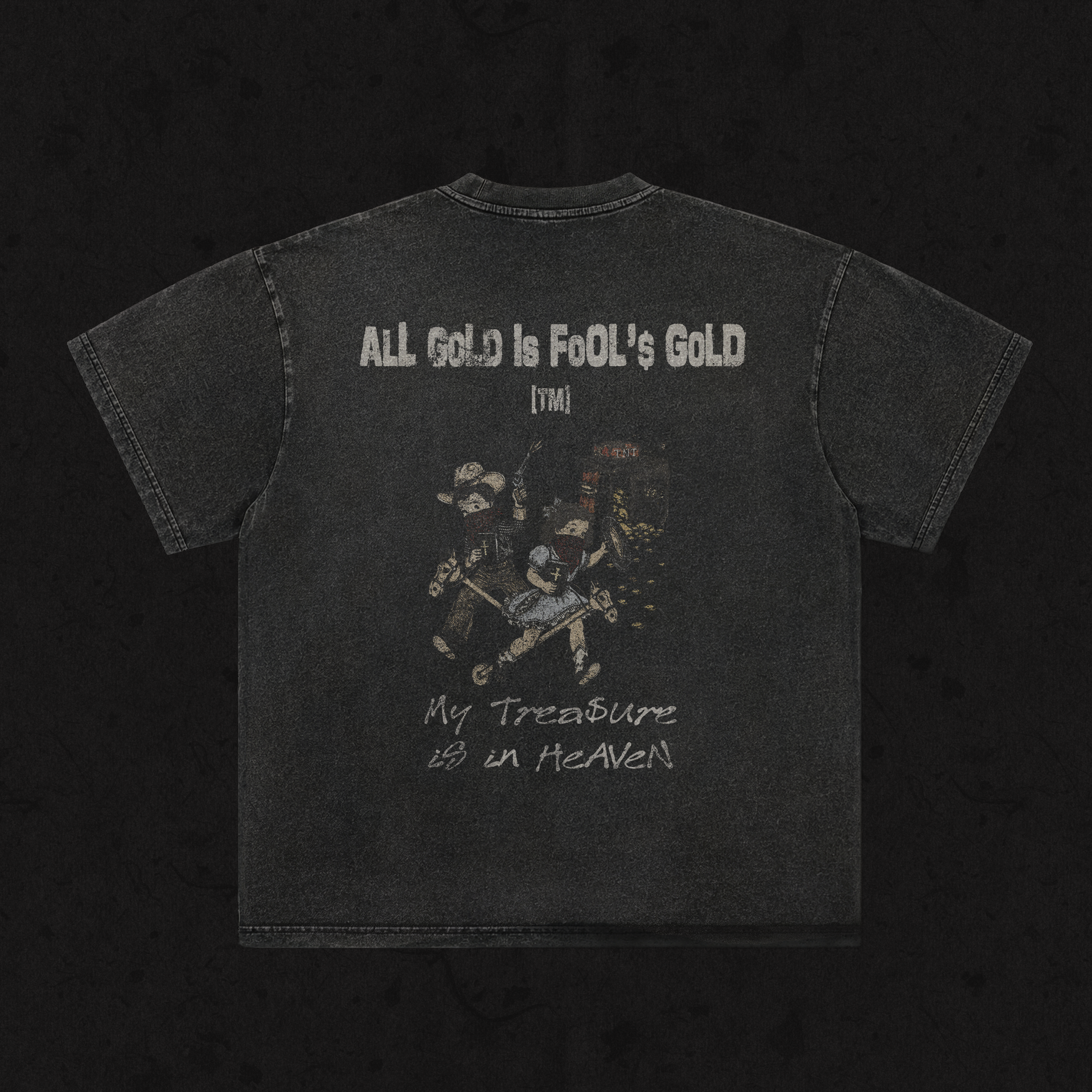 Retro Wash Loose Fit | All Gold is Fool's Gold | Retro Wash Black
