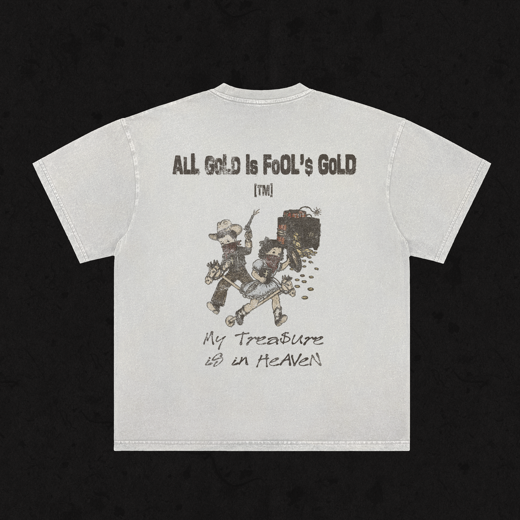 Retro Wash Loose Fit | All Gold is Fool's Gold | Retro Wash White