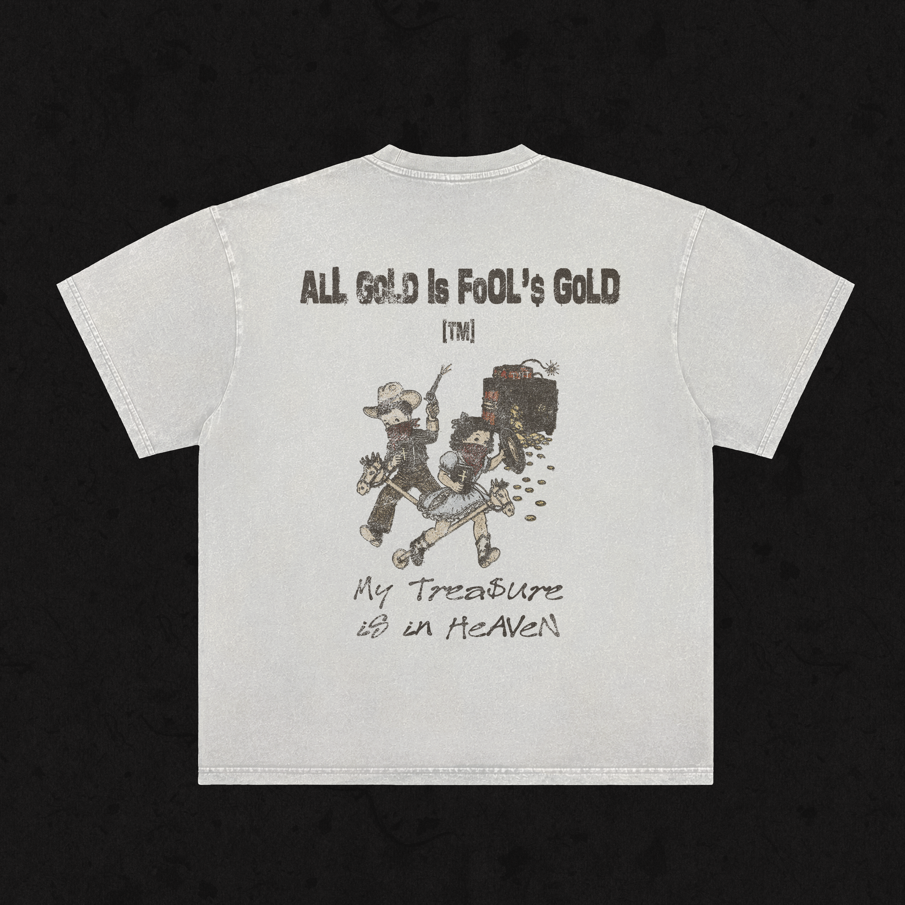 Retro Wash Loose Fit | All Gold is Fool's Gold | Retro Wash White