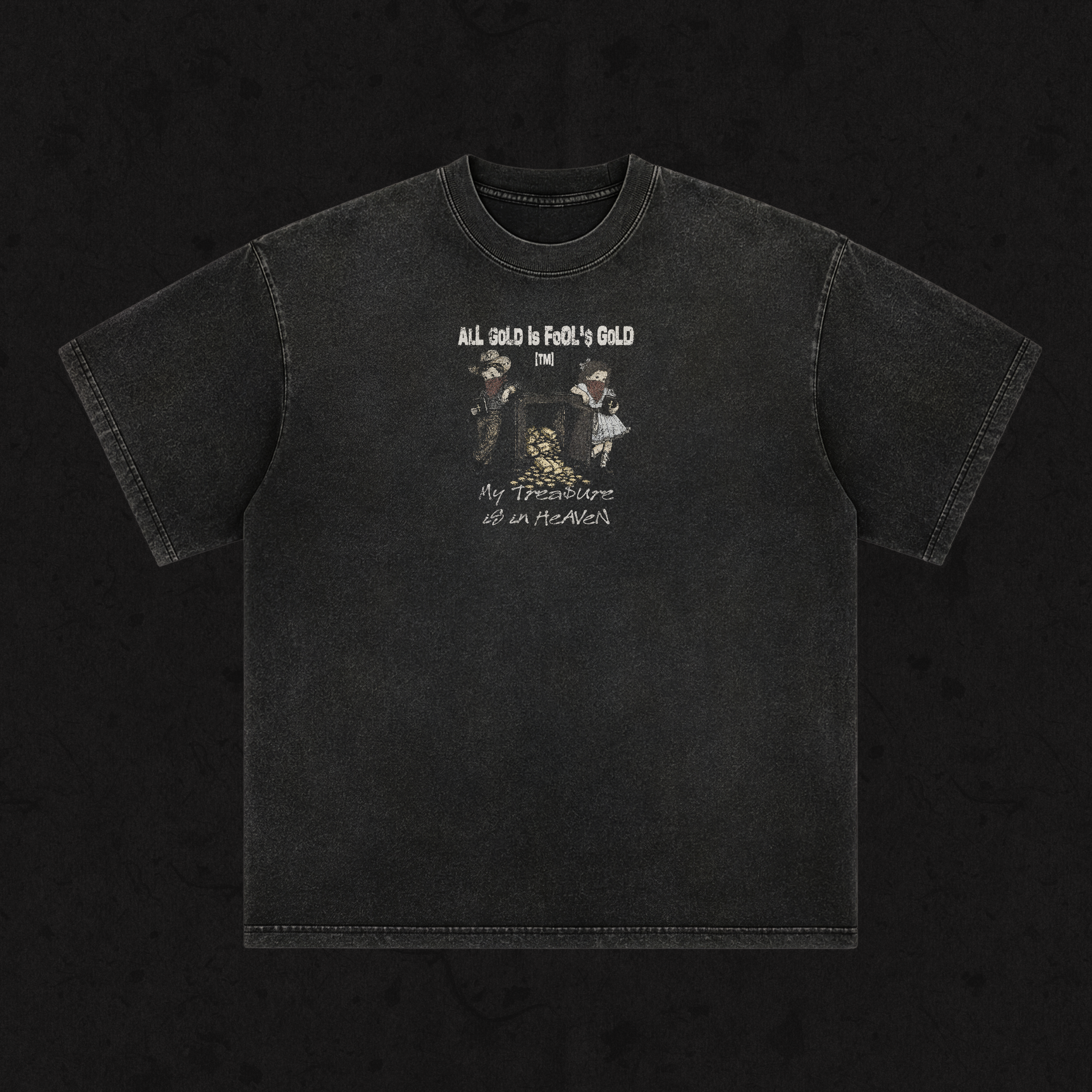 Retro Wash Loose Fit | All Gold is Fool's Gold | Retro Wash Black