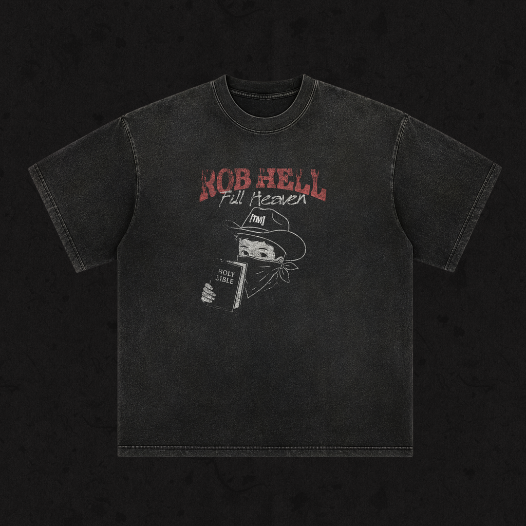 Retro Wash Loose Fit | The Gates of Hell Will Not Prevail | Retro Wash Black