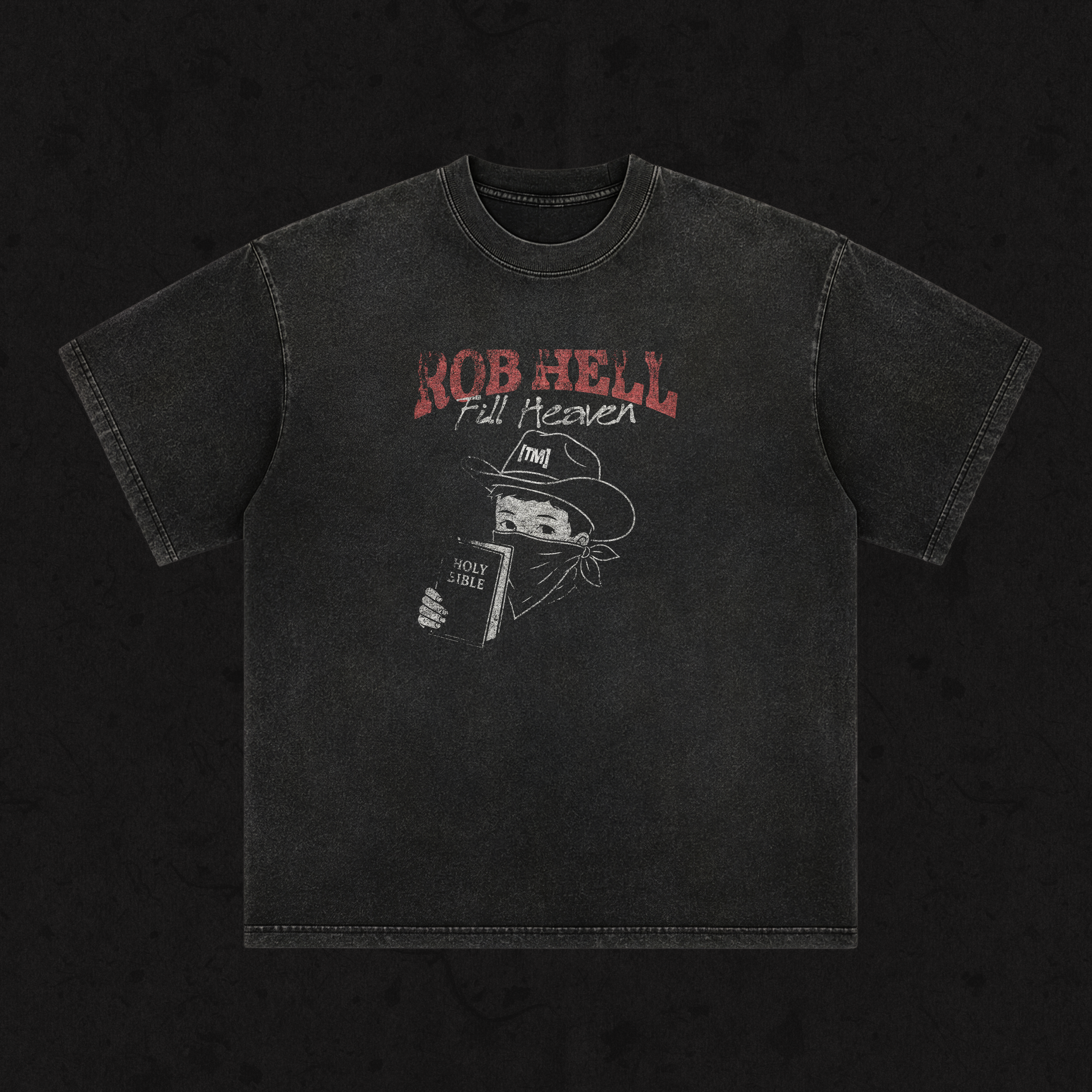Retro Wash Loose Fit | The Gates of Hell Will Not Prevail | Retro Wash Black