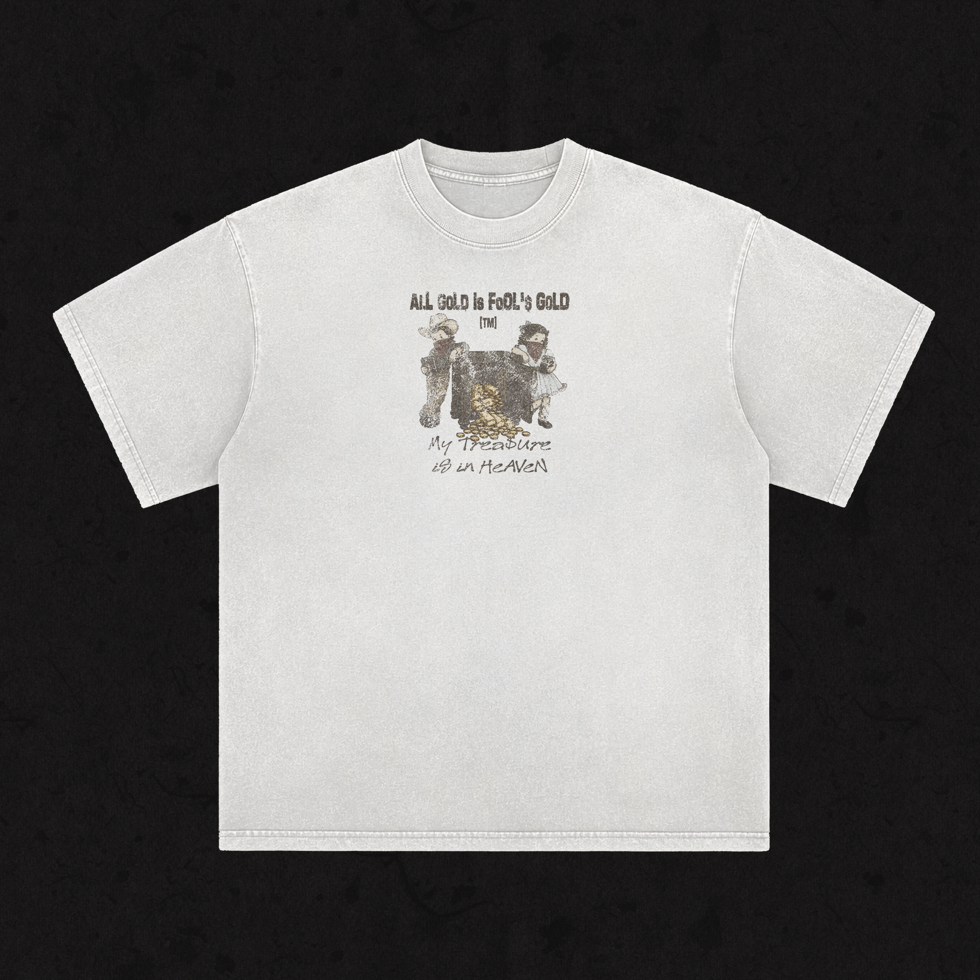 Retro Wash Loose Fit | All Gold is Fool's Gold | Retro Wash White