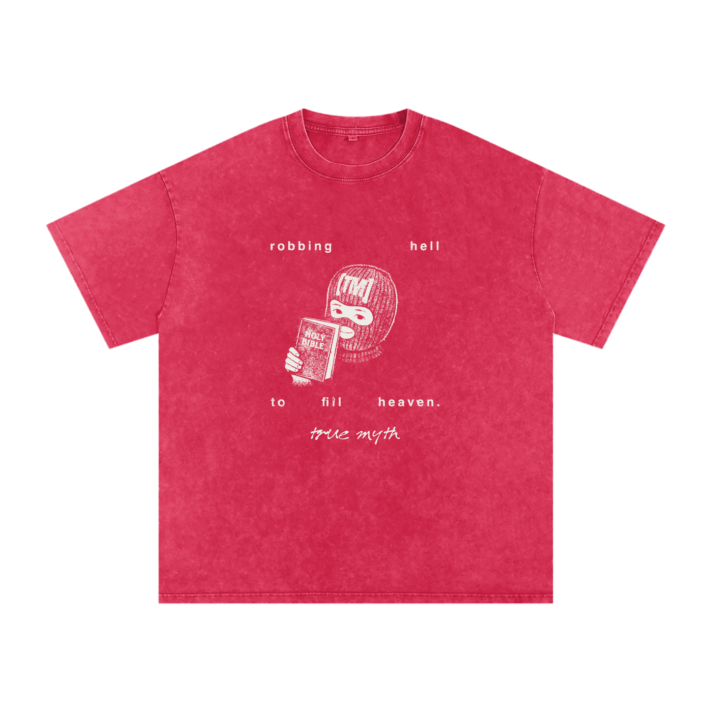 Faded Wash Loose Fit Tee | RGB Robbing Hell | Various Colors