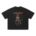Retro Wash Boxy Cropped Fit 2.0| Freedom Is Surrender| Faded Black
