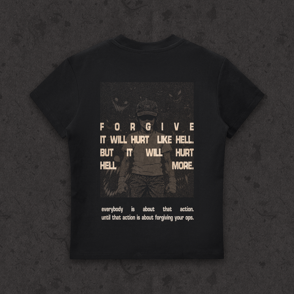 Run The Fade ultra slim bodycon tee, back