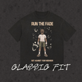 Run The Fade faded wash loose fit tee, front