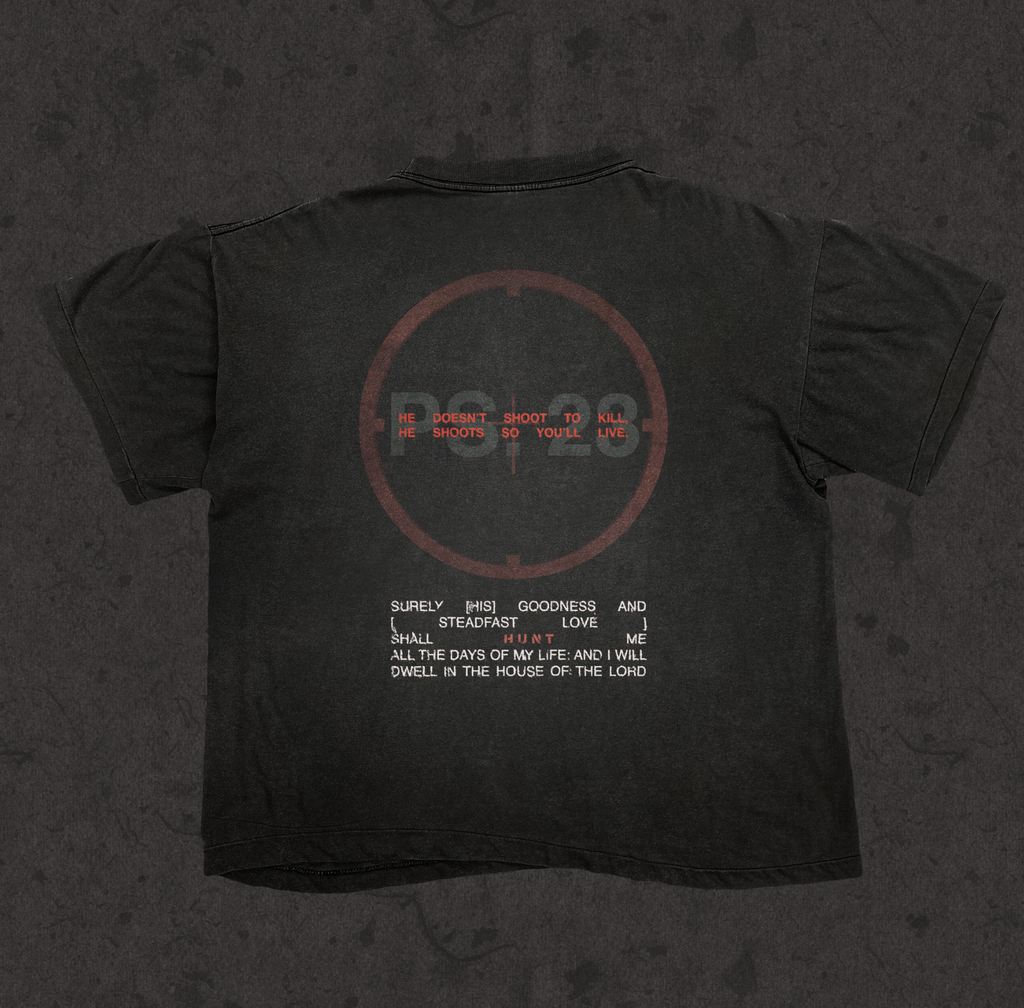 Boxy Cropped 2.0 | Ps.23 The Hunt | Retro Wash Black