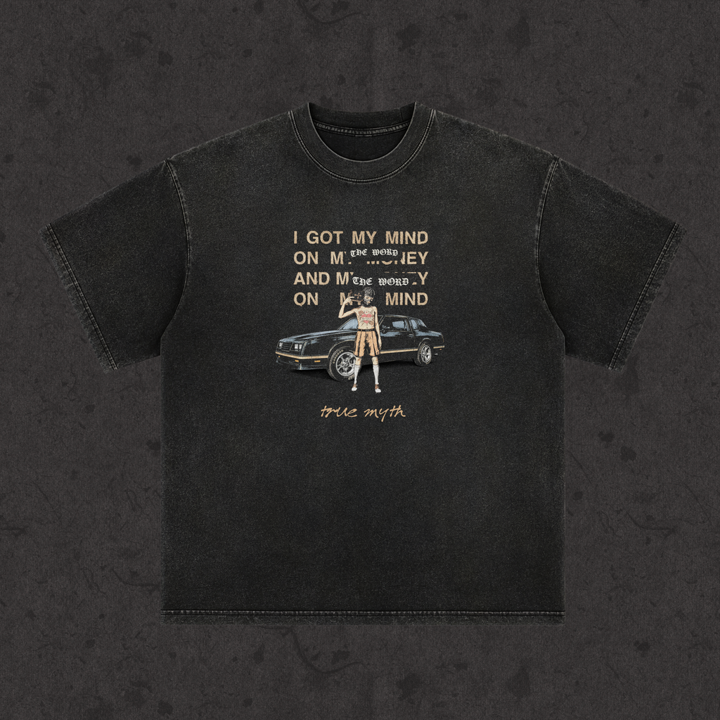 Retro Wash Loose Fit | I Got The Word On My Mind | Retro Wash Black