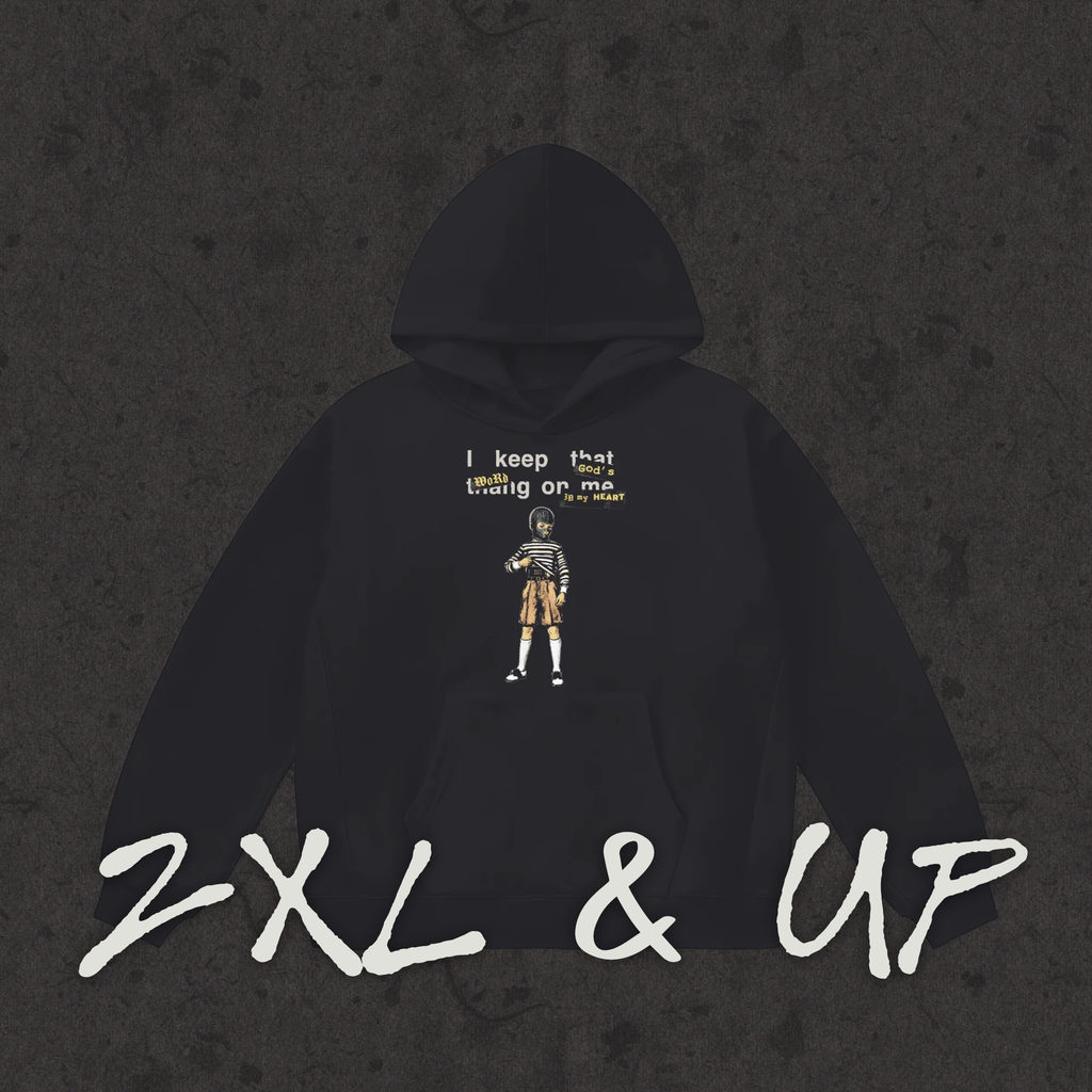 2XL & UP Oversized Fleeced Hoodie Concealed Carry