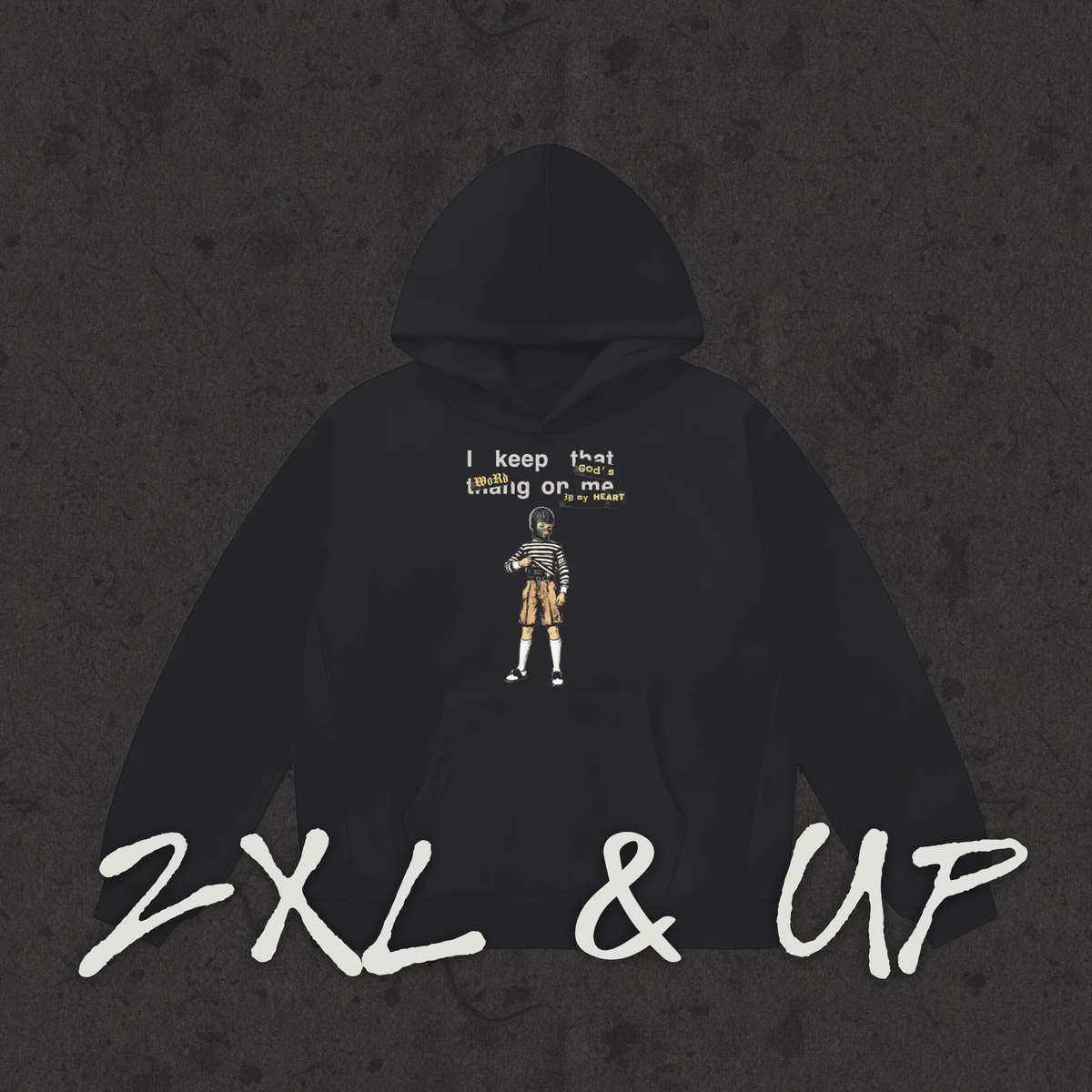2XL & UP Oversized Fleeced Hoodie Concealed Carry