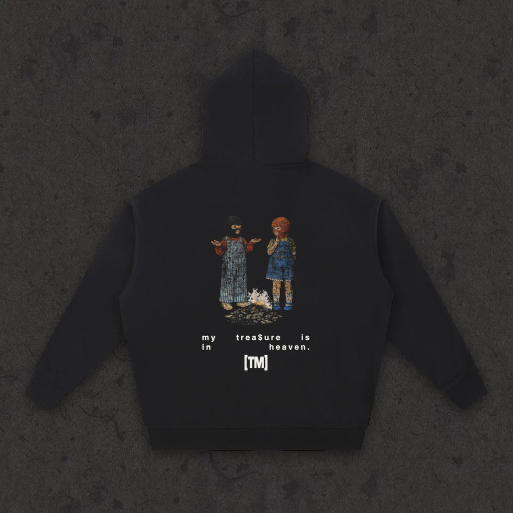 Essential Heavyweight Hoodie My Treasure Is In Heaven back