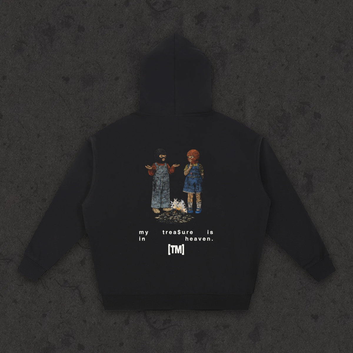 Essential Heavyweight Hoodie My Treasure Is In Heaven back