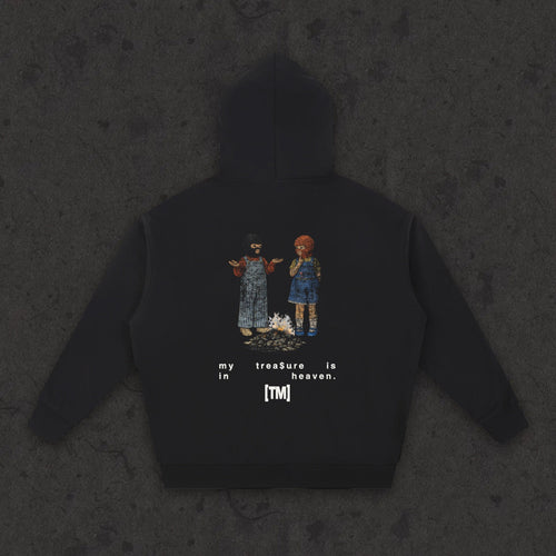 Essential Heavyweight Hoodie My Treasure Is In Heaven back