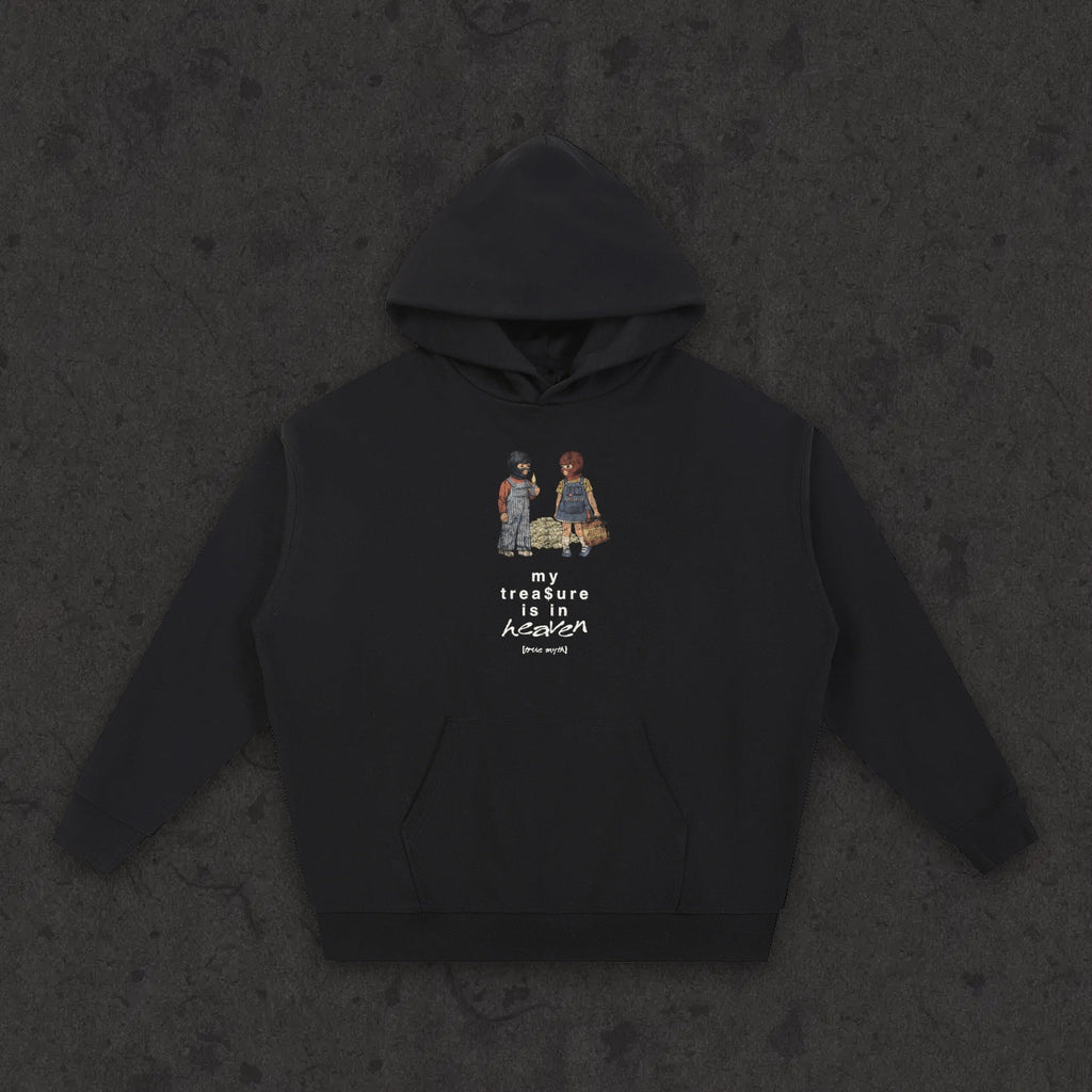 Essential Heavyweight Hoodie My Treasure Is In Heaven front