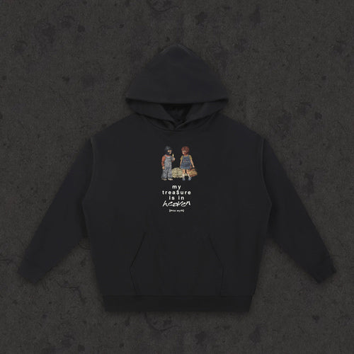 Essential Heavyweight Hoodie My Treasure Is In Heaven front