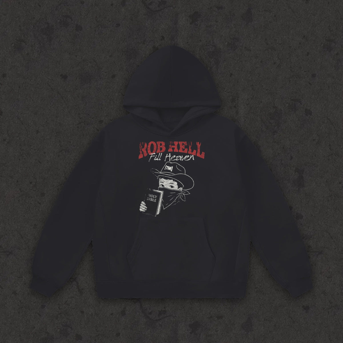Oversize Heavyweight Fleece Hoodie The Gates of Hell Will Not Prevail front