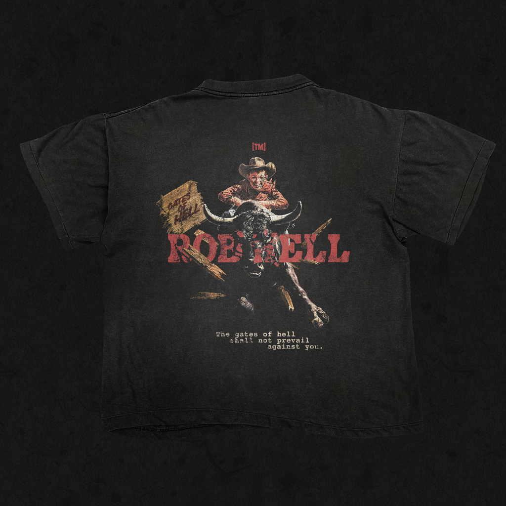 Boxy Cropped 2.0 | The Gates Of Hell Will Not Prevail | Faded Black